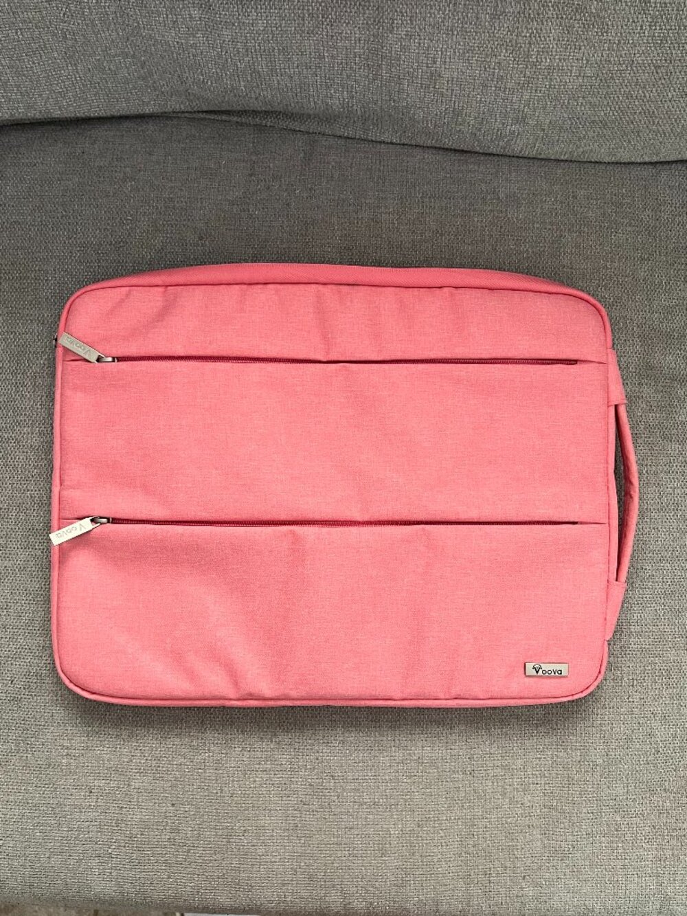 Voova 16" Pink Laptop Sleeve Case with Handle & Pockets